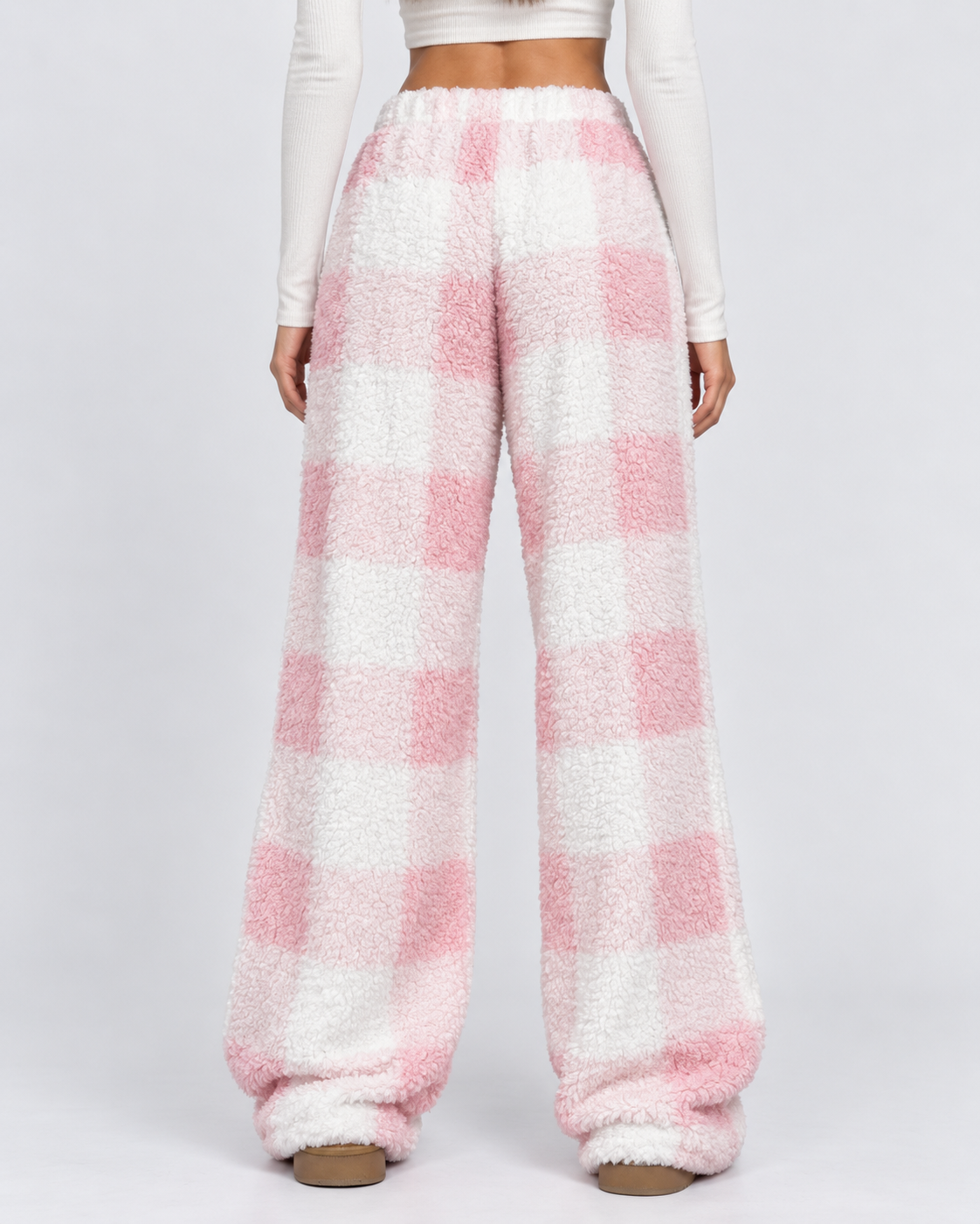 Loovay Damier Teddy Lounge Broek