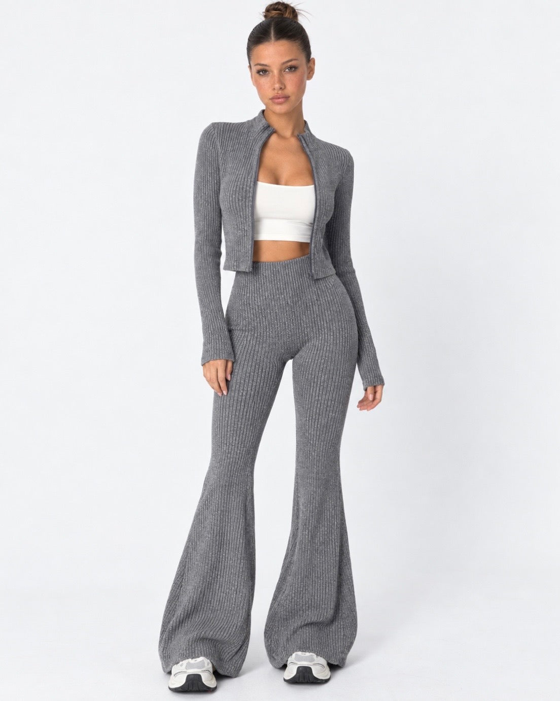 Loovay Maillora Gebreide Set met Ritsvest
