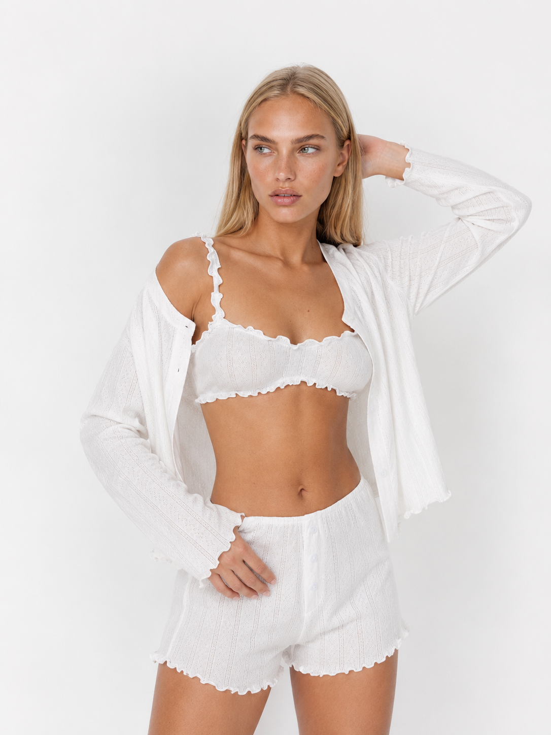Loovay Nuagelle Pyjamaset met Vest en Shorts