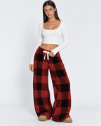Loovay Damier Teddy Lounge Broek