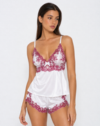 Loovay Amourette Pyjamaset met Contrasterend Kant