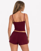 Loovay Limonelle Pyjamaset met Top en Shorts