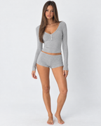 Loovay Matinelle Pyjamaset met Lange Mouwen en Shorts