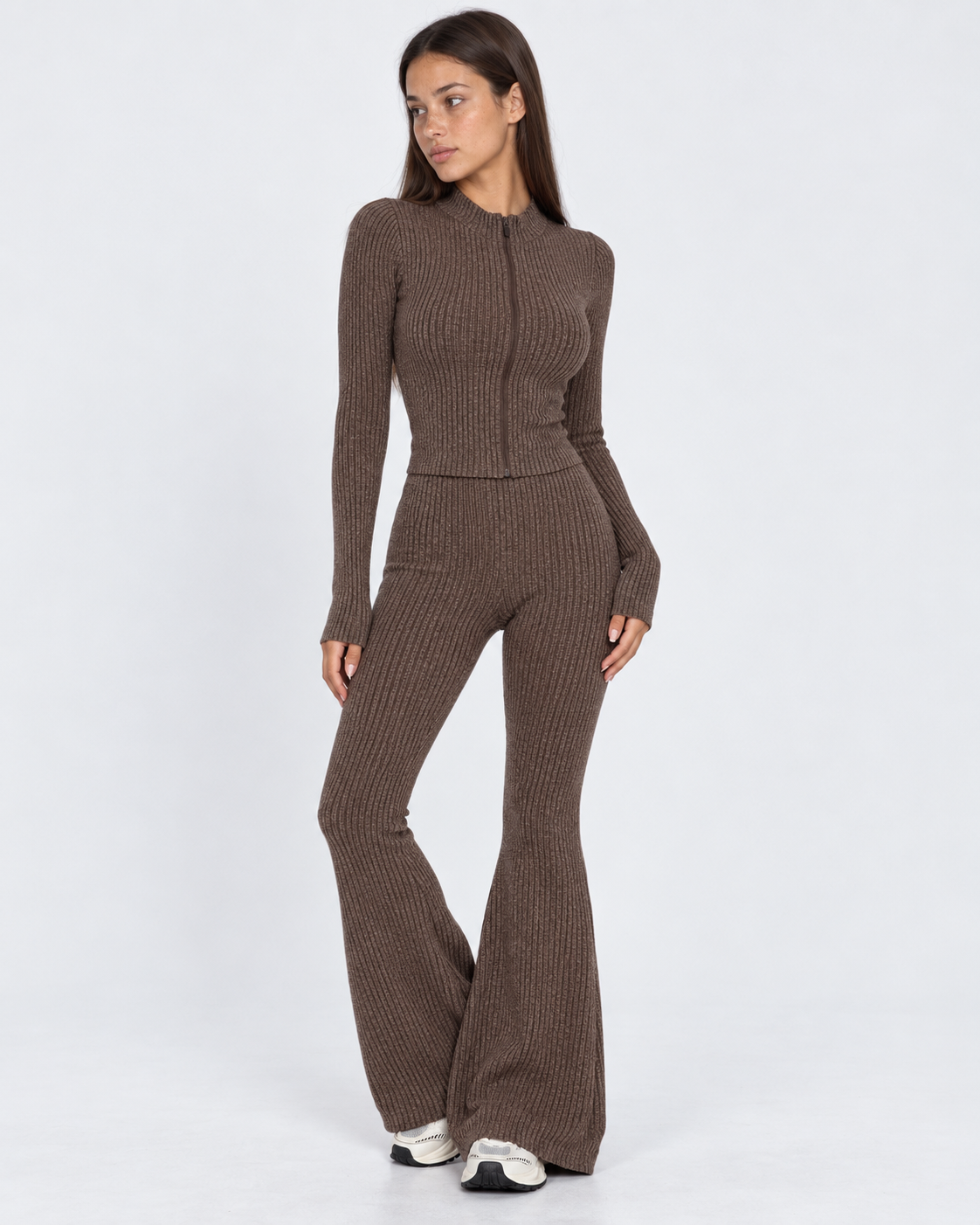 Loovay Maillora Gebreide Set met Ritsvest