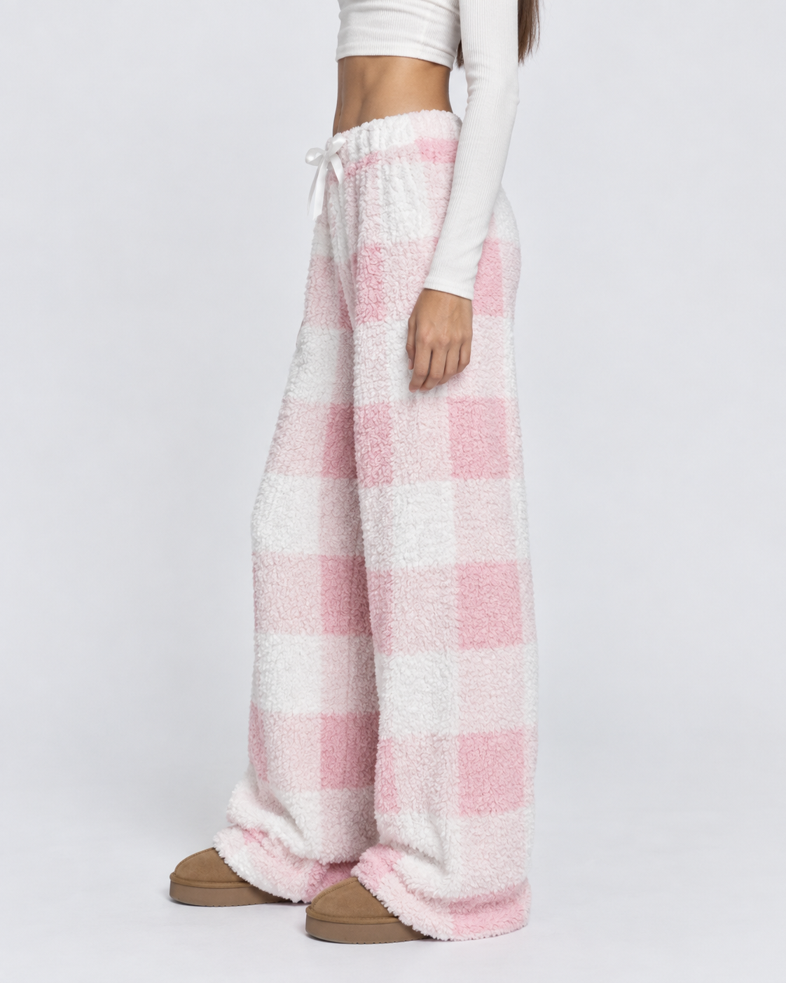 Loovay Damier Teddy Lounge Broek