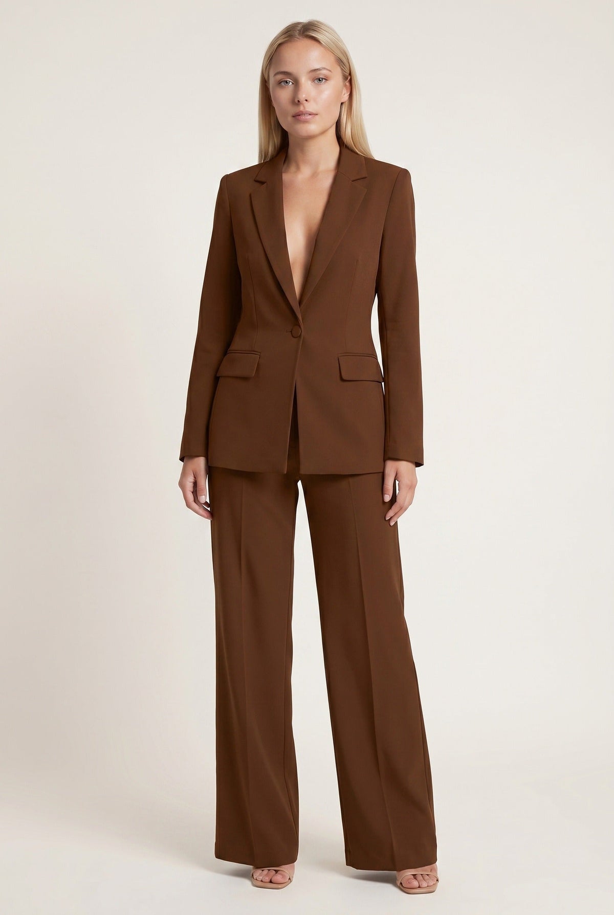 Loovay Ilvara Damespak met Wijde Pantalon