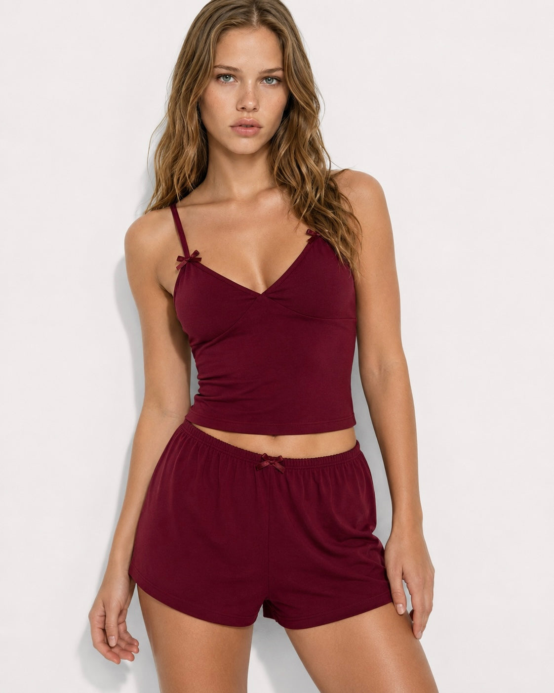 Loovay Limonelle Pyjamaset met Top en Shorts