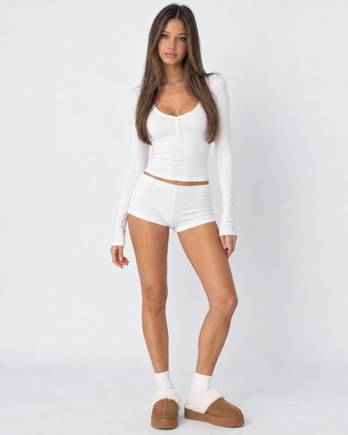 Loovay Matinelle Pyjamaset met Lange Mouwen en Shorts