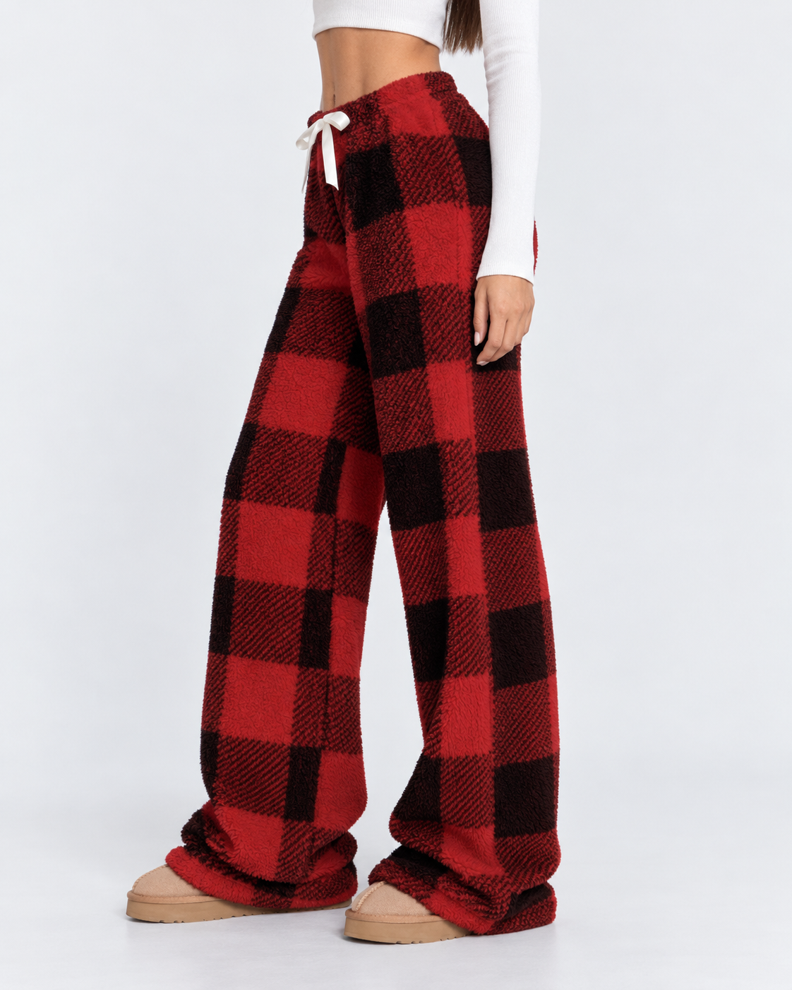 Loovay Damier Teddy Lounge Broek