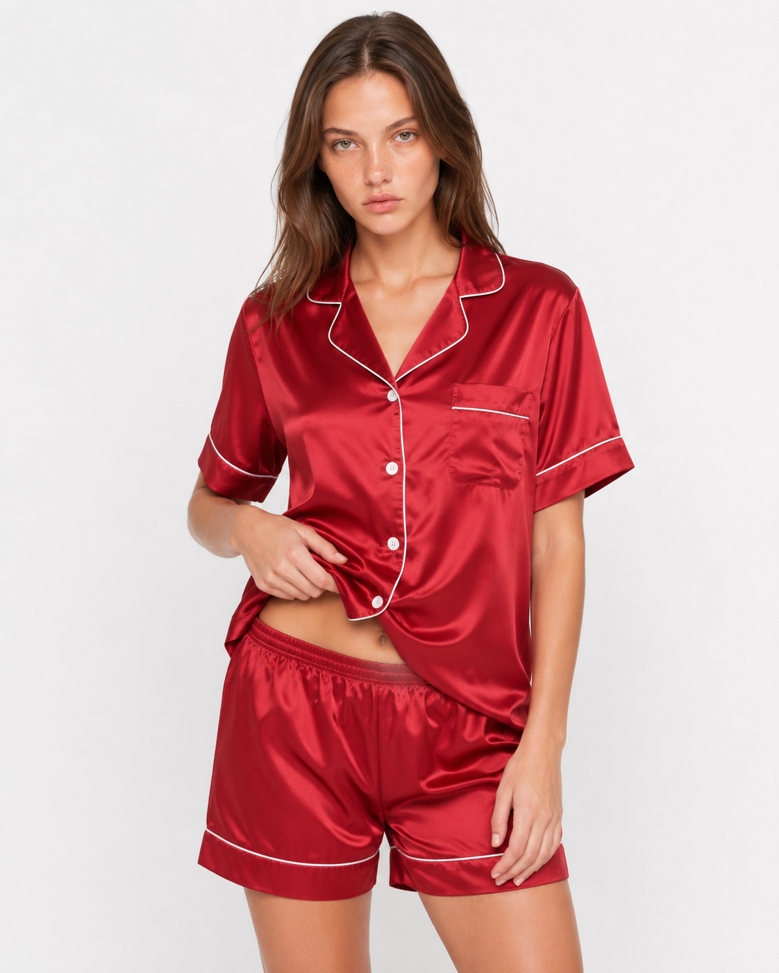 Loovay Monélise Pyjamaset met Blouse en Shorts