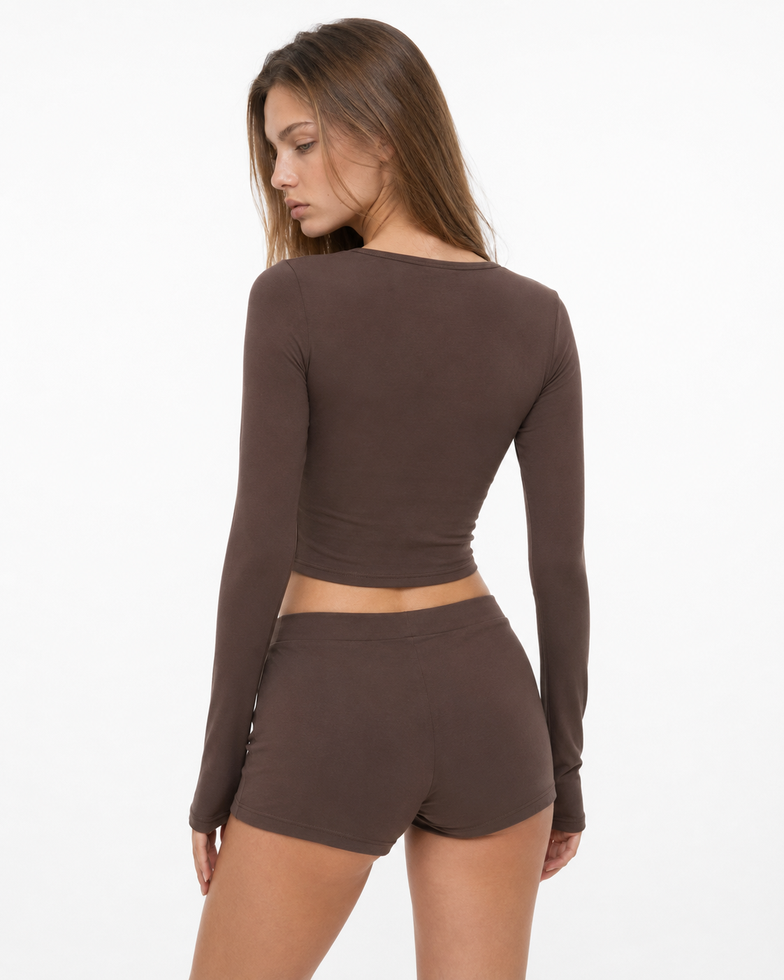 Loovay Maisonnette Pyjamaset met Lange Mouwen en Shorts