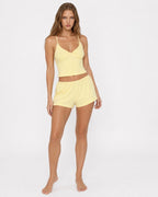 Loovay Limonelle Pyjamaset met Top en Shorts