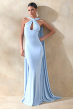 Loovay Éloane Jurk, Halter Cape Maxi