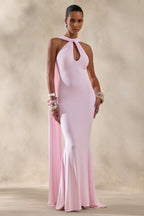 Loovay Éloane Jurk, Halter Cape Maxi