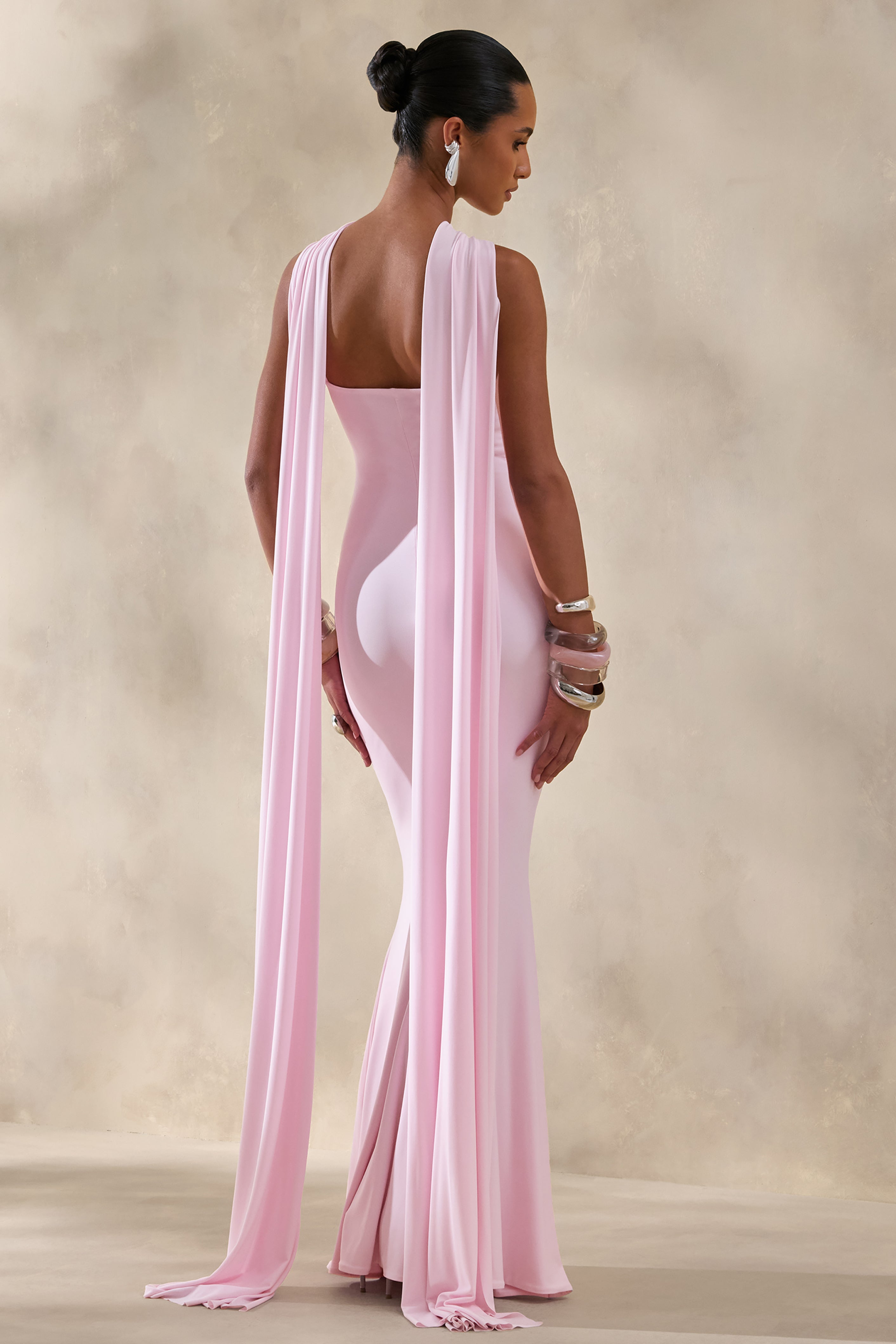 Loovay Éloane Jurk, Halter Cape Maxi