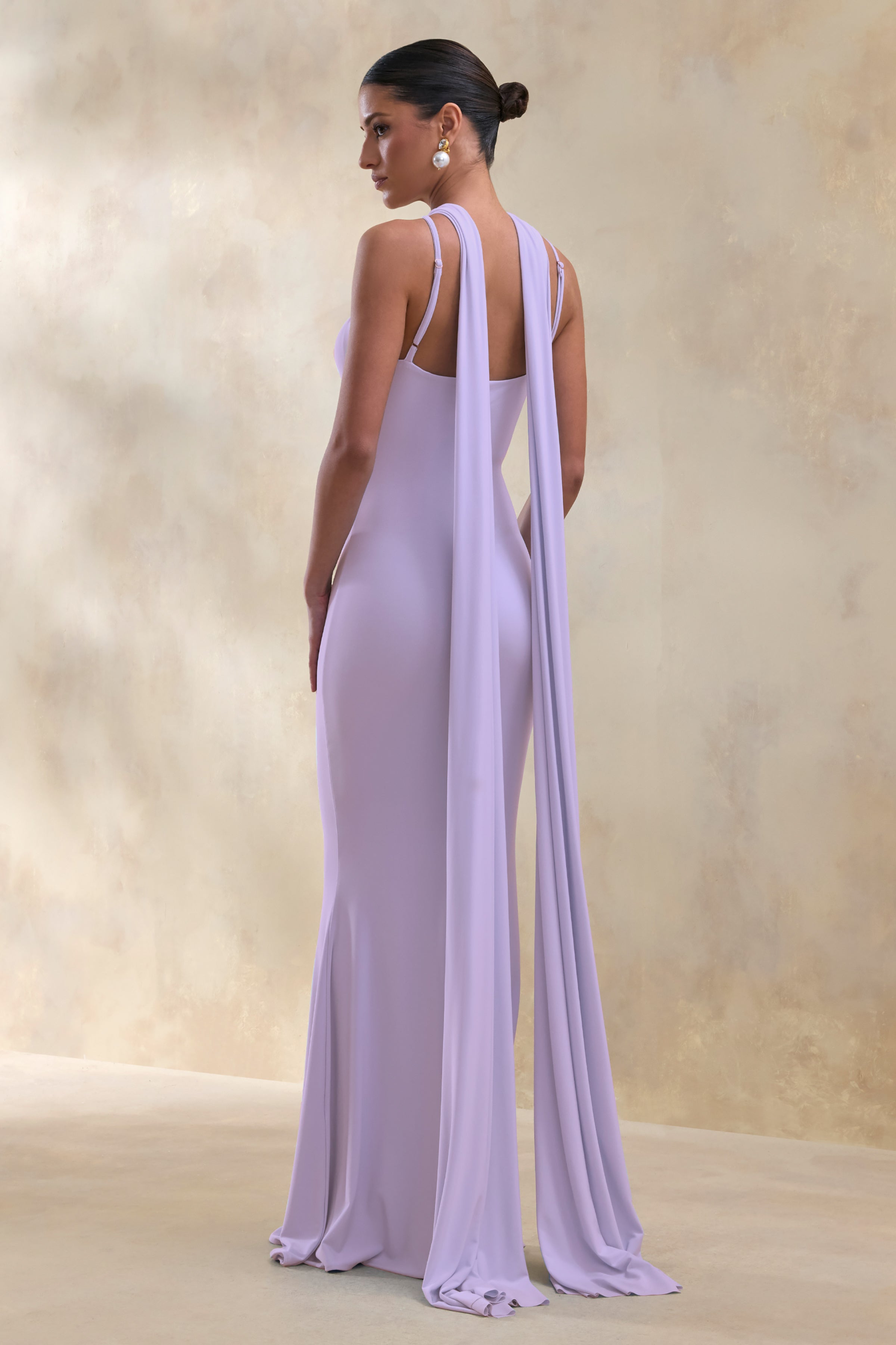Loovay Éloane Jurk, Halter Cape Maxi