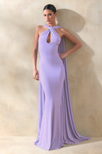 Loovay Éloane Jurk, Halter Cape Maxi