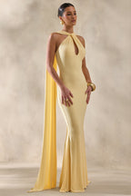 Loovay Éloane Jurk, Halter Cape Maxi