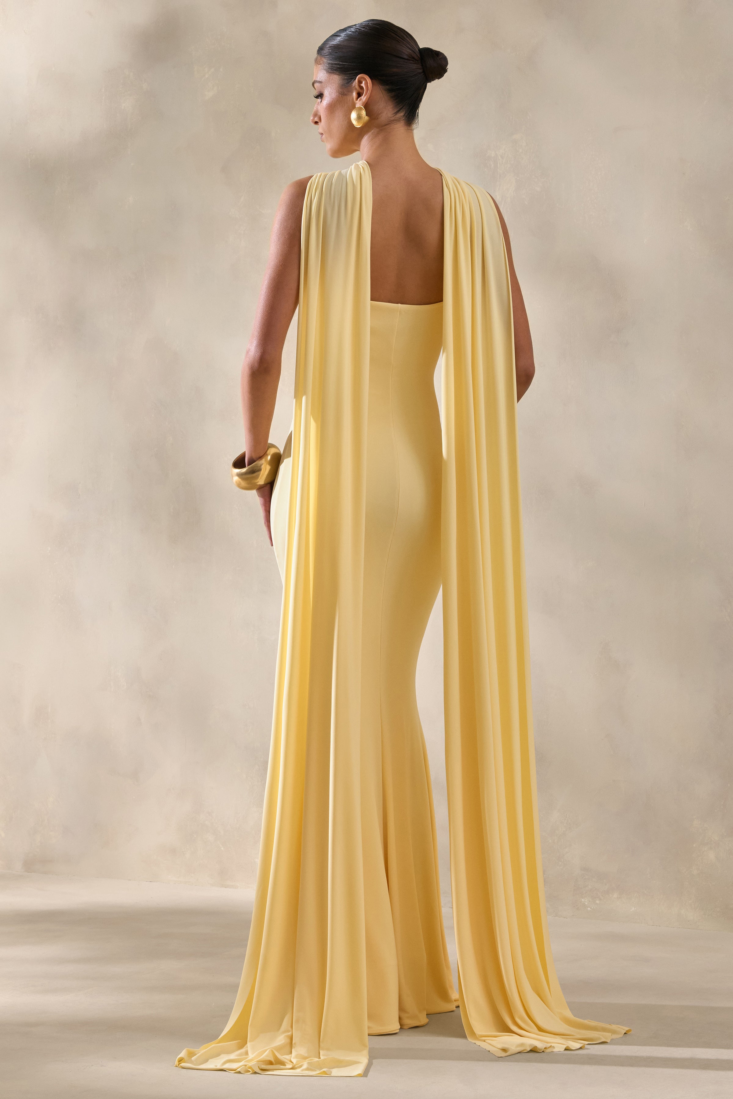Loovay Éloane Jurk, Halter Cape Maxi