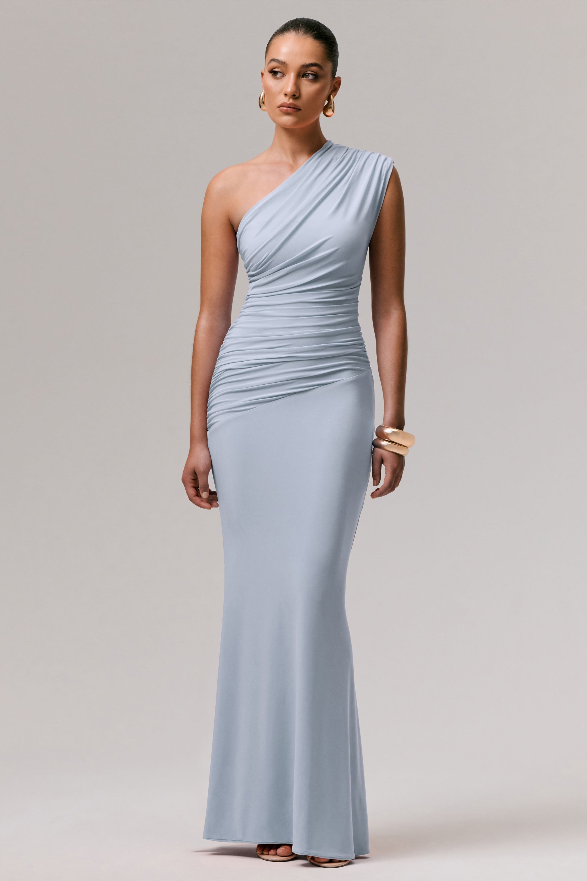 Loovay Soleil Jurk, One Shoulder Maxi
