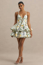 Loovay Floréssa Jurk, Botanische Mini Elegantie