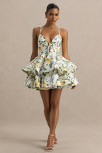 Loovay Floréssa Jurk, Botanische Mini Elegantie