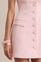 Loovay Soleil, Getailleerde Mini Jurk met Sweetheart Hals
