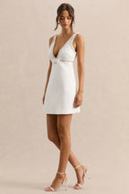 Loovay Elysienne Jurk, Luxe Mini met Kristaldetails
