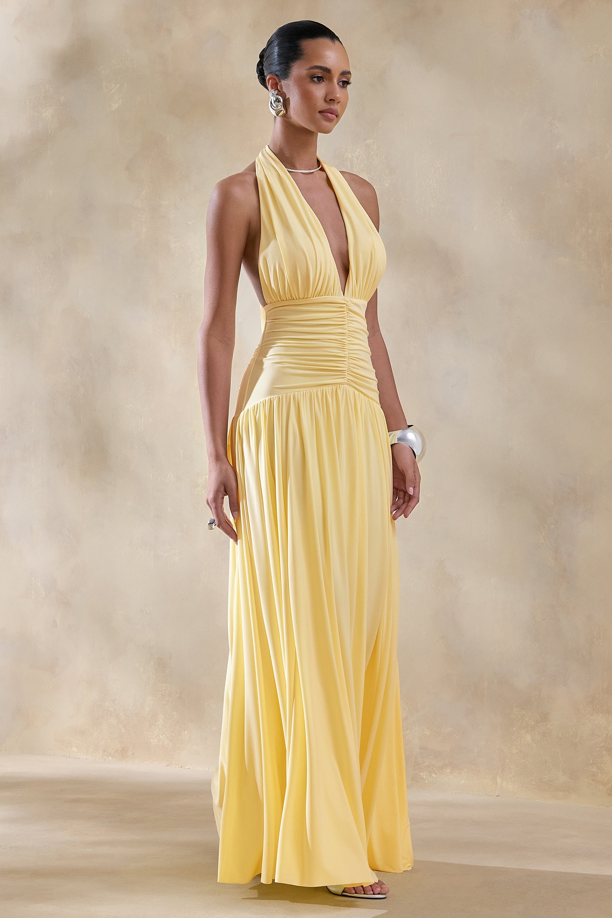 Loovay Solivé Jurk, Halter Maxi Elegantie