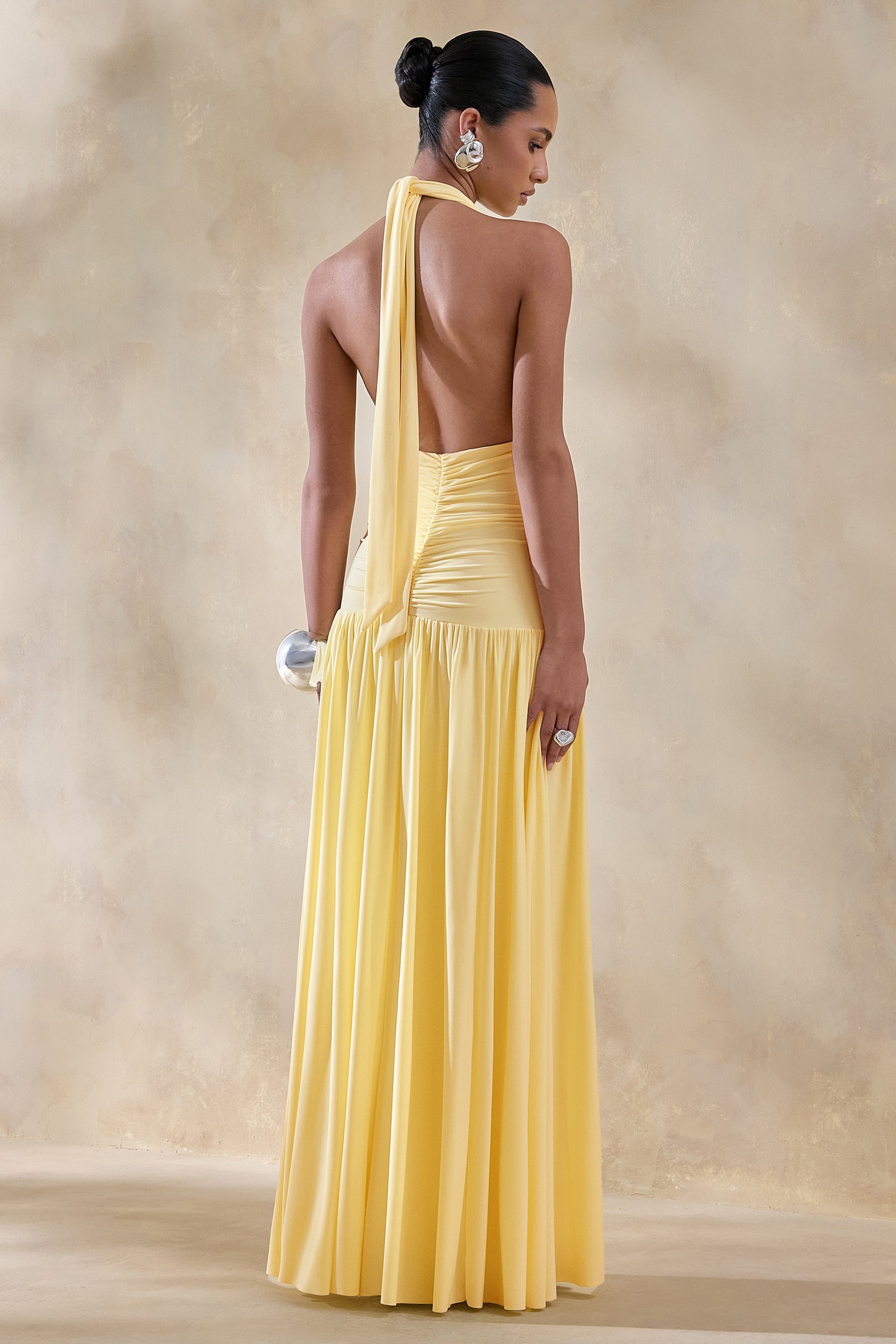 Loovay Solivé Jurk, Halter Maxi Elegantie