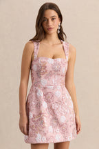 Loovay Rosélia Jurk, Geborduurde Mini Elegantie