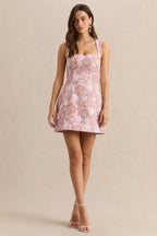 Loovay Rosélia Jurk, Geborduurde Mini Elegantie
