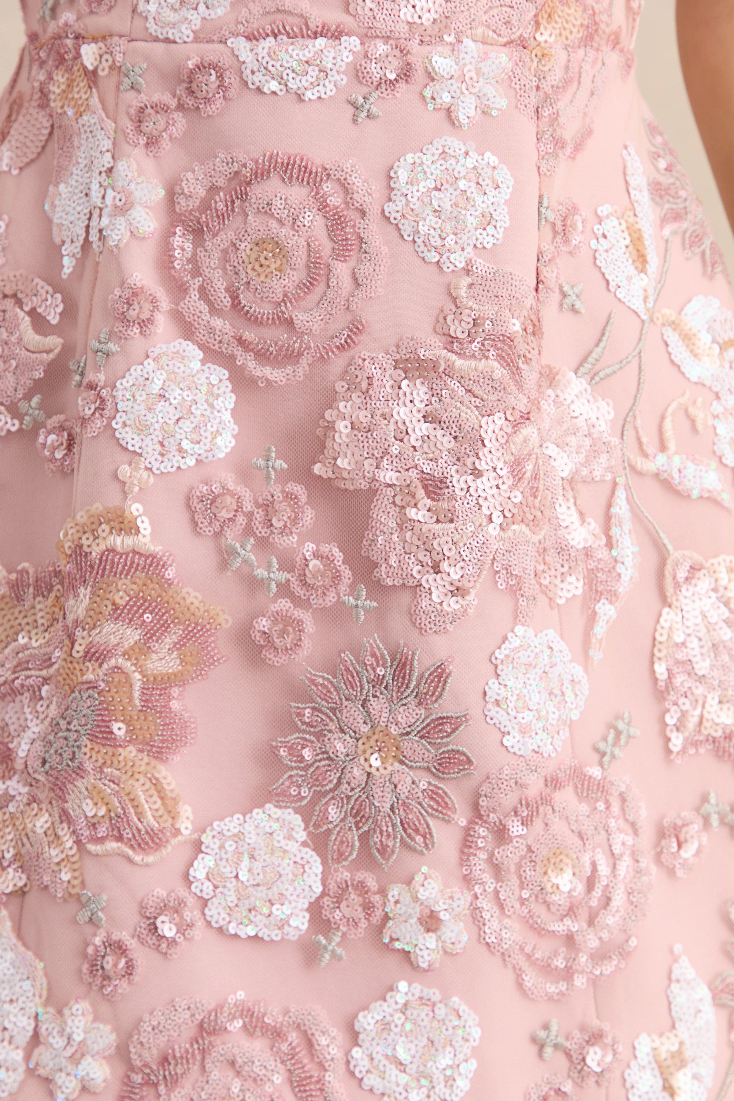 Loovay Rosélia Jurk, Geborduurde Mini Elegantie