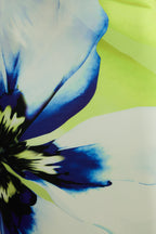 Loovay Ocean Bloom Maxi Jurk, One Shoulder Bloemenprint
