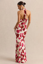 Loovay Rosévelle Jurk, Floral Halter Maxi