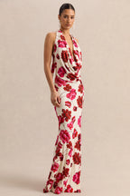 Loovay Rosévelle Jurk, Floral Halter Maxi