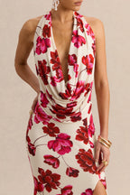 Loovay Rosévelle Jurk, Floral Halter Maxi