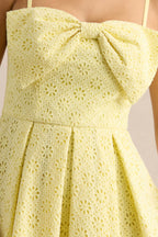 Loovay Bloesem Jurk, Mini met Strikdetail