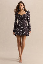 Loovay Bellézza Jurk, Getailleerde Mini met Polkadot Print