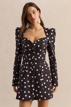 Loovay Bellézza Jurk, Getailleerde Mini met Polkadot Print