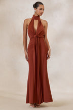 Loovay Solévera Jurk, Halter Maxi Luxe