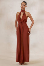 Loovay Solévera Jurk, Halter Maxi Luxe