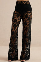 Loovay Noir Élise, Elegante Kanten Co Ord Set