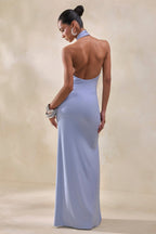 Loovay Avelisse Jurk, Gedrapeerde Halter Maxi Jurk