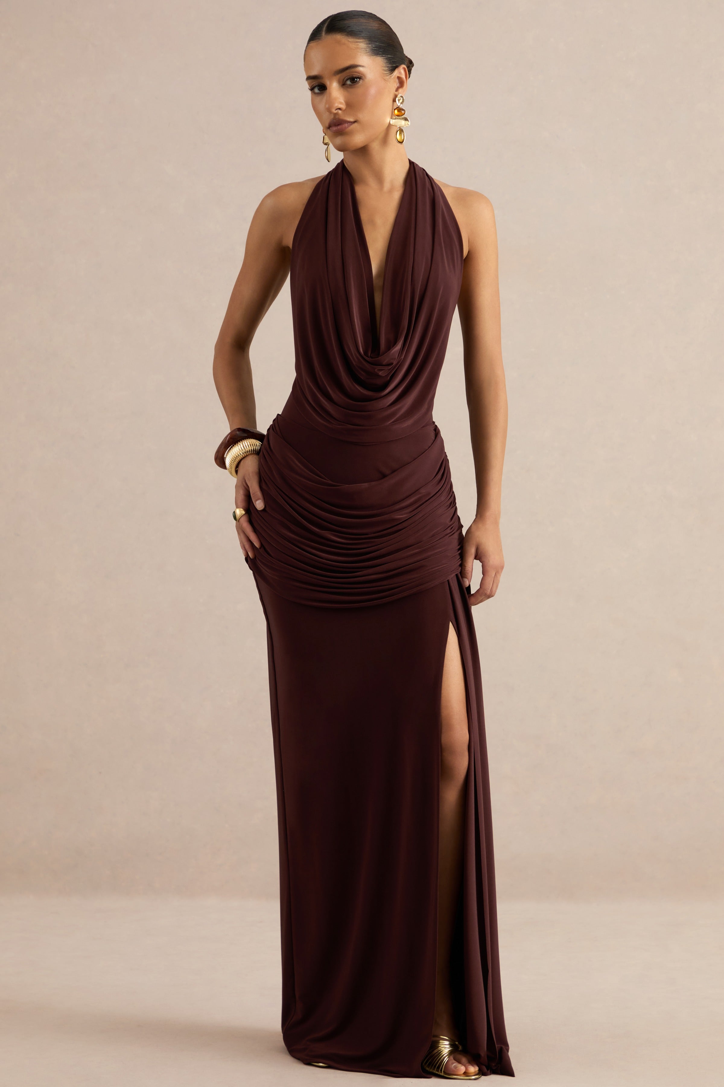 Loovay Seraphine, Draped Maxi Set