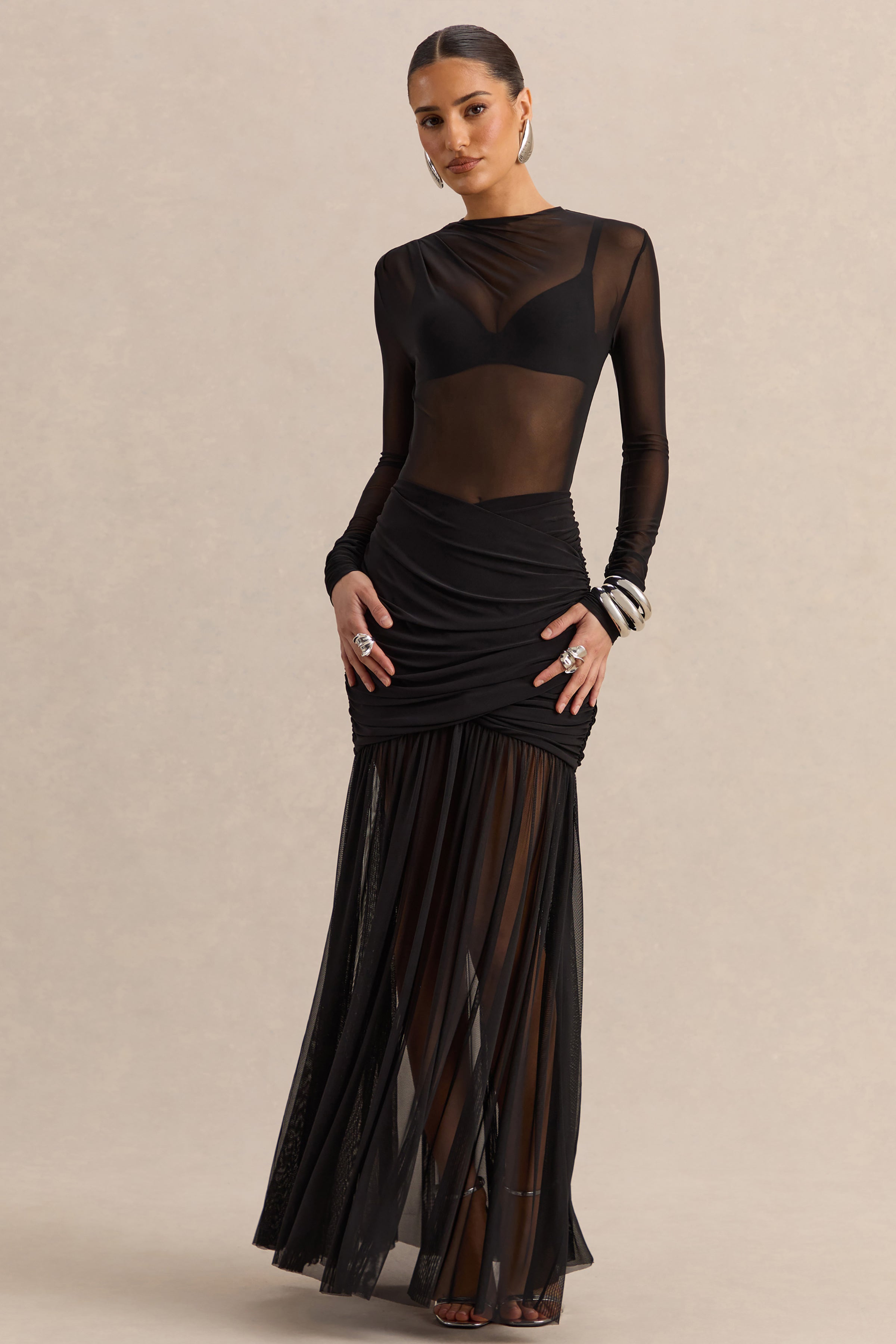 Loovay Vespera Set, Transparante Mesh Elegantie