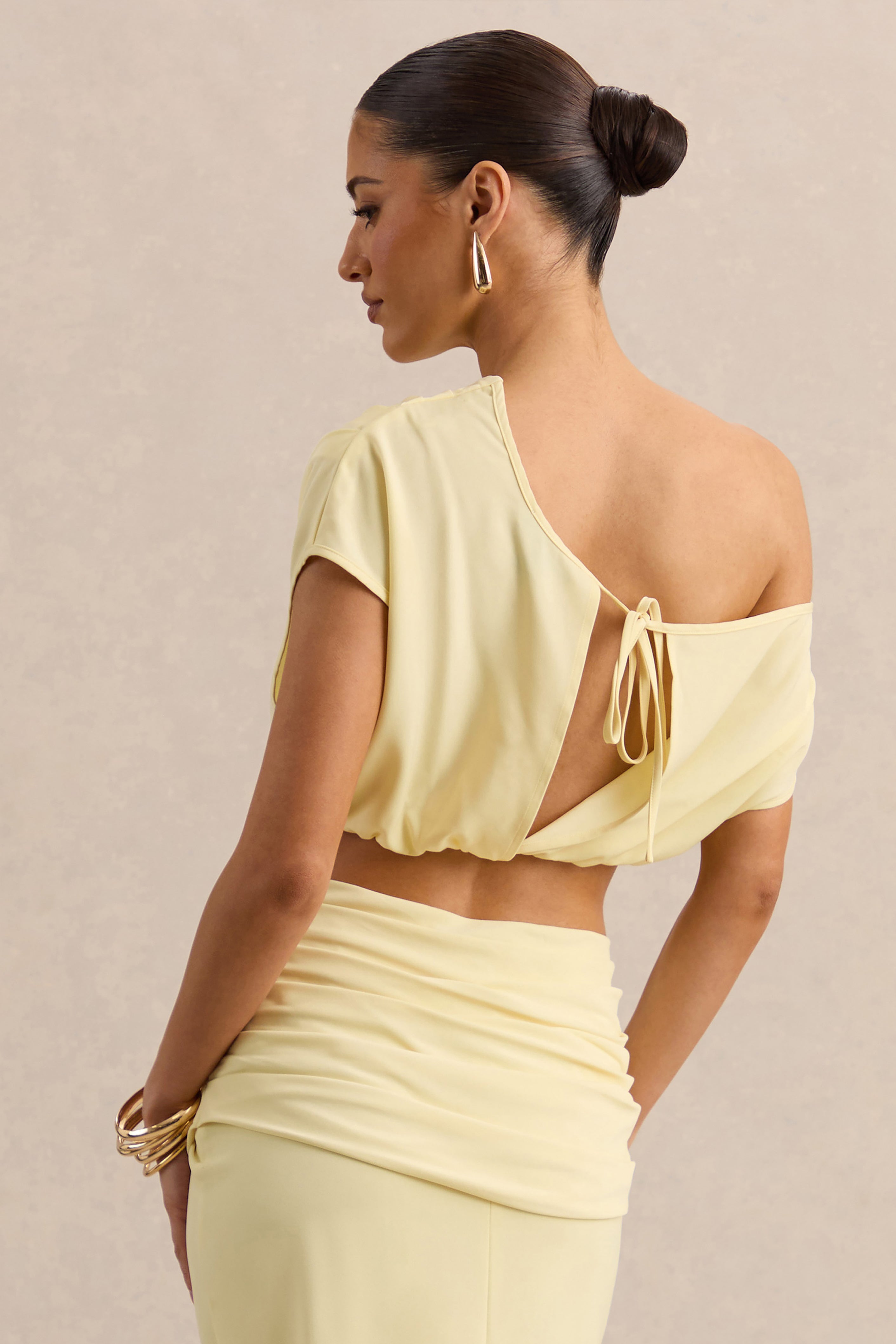 Loovay Solévera Set, Gedrapeerde Satijn Elegantie