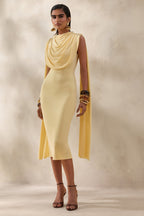 Loovay Celestine Jurk, Midi Jurk met Cape