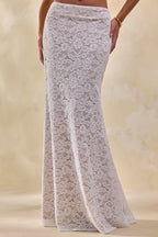 Loovay Bellarive Set, Kanten Maxi Rok met Peplum Top