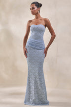Loovay Celestine Set, Kanten Maxi Rok met Bandeau Top